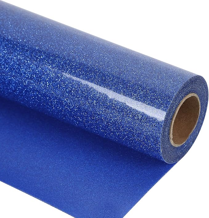 guangyintong Glitter Blue Heat Transfer Vinyl HTV Rolls by guangyintong