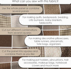 Cotton Satin Patchwork Fabric Panel – 35 Designs, 20×20 cm Squares, Single - Image 6