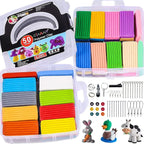 CiaraQ 50-Color Polymer Clay Oven Bake Modeling Kit | Heavier than most clay - Image 2