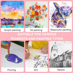 7 Pack Stretched Canvases for Painting, Round Canvas - Image 6