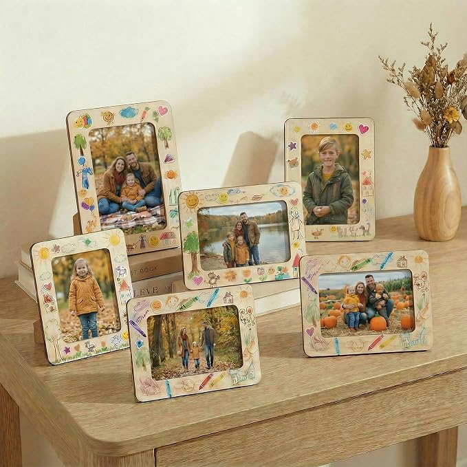 10 Pack Unfinished Wood Picture Frames 4x6 Bulk - Image 6