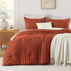 Andency Burnt Orange Twin/Twin XL Comforter Set, Twin Bed Comforter by Andency