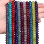 Songxi 5x8mm Natural Rose Chalcedony Stone Rondelle Beads, Gemstone - Image 8