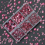 4000Pcs Mixed Size Hot Fix Round Crystals Gems Glass Stones Hotfix Flat Back - Image 5