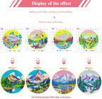 Zhenqing 4 Pack Four Seasons Landscape Stamped Cross Stitch Kit, 11CT Printed - Image 6