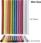 ENPOINT Color Glitter Hot Glue Sticks, Craft Adhesive Waxing Sticks Bulk - Image 2