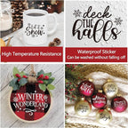 40 Pieces Christmas Word Stickers - Image 7