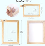 Aboofx Paper Making Kit, A5 & A6 Size Paper Making Screen Frame Kit, Wooden - Image 4
