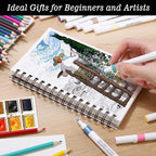 4 Pack Mixed Media Sketchbook, 5.5x8.5 inches Drawing Paper Sketch Book - Image 7