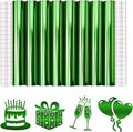 Tintnut Holographic Permanent Vinyl 8 Pcs 12x12 in Green Adhesive Vinyl | Solid by Tintnut
