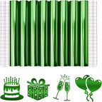 Tintnut Holographic Permanent Vinyl 8 Pcs 12x12 in Green Adhesive Vinyl | Solid by Tintnut