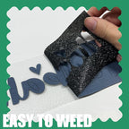 Glitter Iron On 12in X 8ft, HTV Heat Transfer Vinyl | Glitter HTV Easy to Cut & - Image 4
