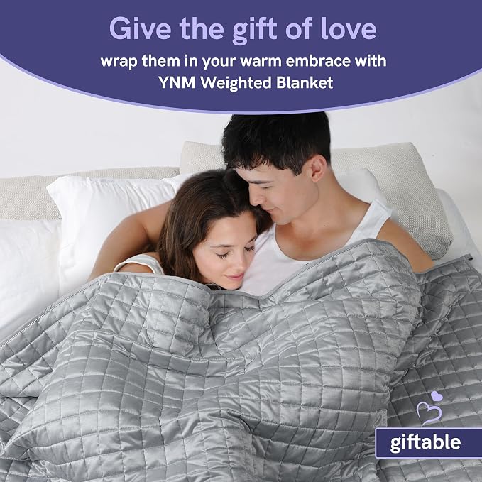 YnM Cooling Weighted Blanket for Adults, 15lbs Heavy Bed Throw Comforter - Image 7