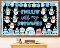 Winter Bulletin Board Decoration Set Christmas Snowman Classroom Decorations by ojustbeok