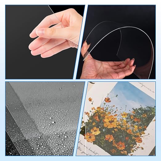 TKOnline 7 PCS Plexiglass Sheets, Invitations, Poster Frames Plastic Board - Image 3