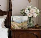 YOXORDQ Christian Bible Floral Canvas Wall Art Scripture Wildflower Picture - Image 2