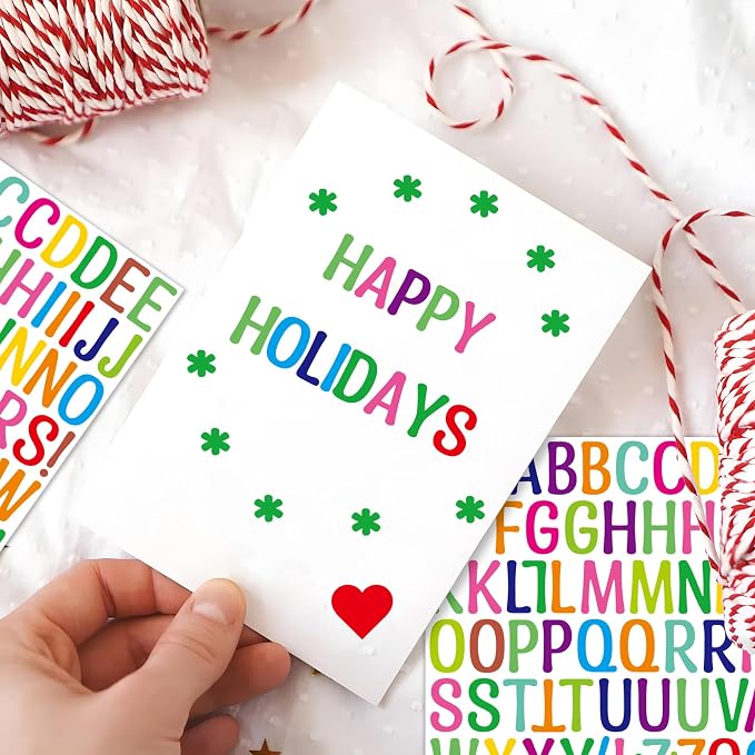 Letter Stickers 1 inch, Self-Adhesive Vinyl Waterproof ABC Letter Stickers - Image 5