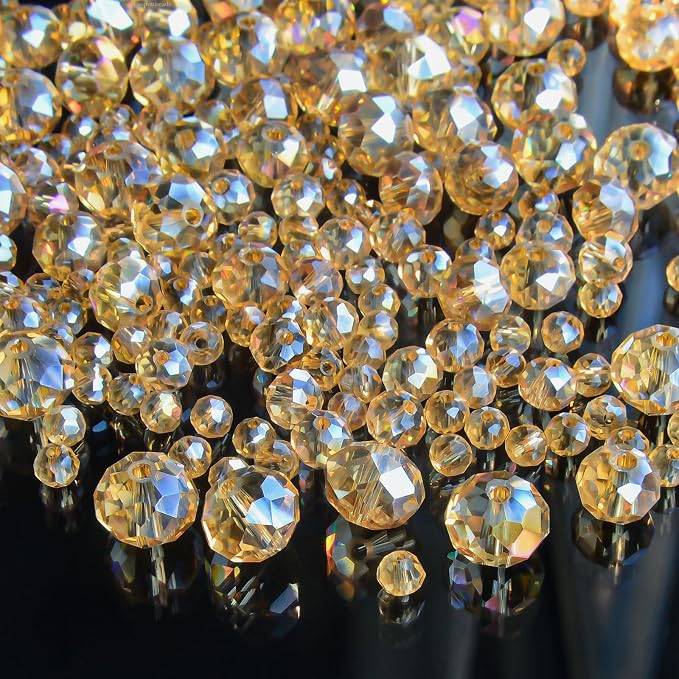460Pcs 8mm Crystal Glass Beads for Jewelry Making Beads for Bracelets Necklace - Image 6