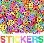 1312Pcs Foam Letter Stickers for Crafts 8Colors Self Adhesive Foam Stickers EVA by Unknown