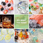 Silicone Ice Cube Tray with Locks Lids 4 Pack, Easy Release Flexible 15 Square - Image 7