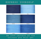 BlesSew Sewing Thread in Blue Color Tones – 6 Spools of Polyester Thread - Image 4