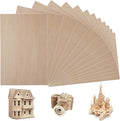 20 Pieces Basswood Sheet, 1/16 x 12 x 8 Inch Thin Plywood Wood Sheets by TDOCK