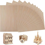 20 Pieces Basswood Sheet, 1/16 x 12 x 8 Inch Thin Plywood Wood Sheets by TDOCK