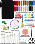 PLANTIONAL Heavy Duty Sewing Kit: 120pcs Needle and Thread Kit 20 Color - Image 2