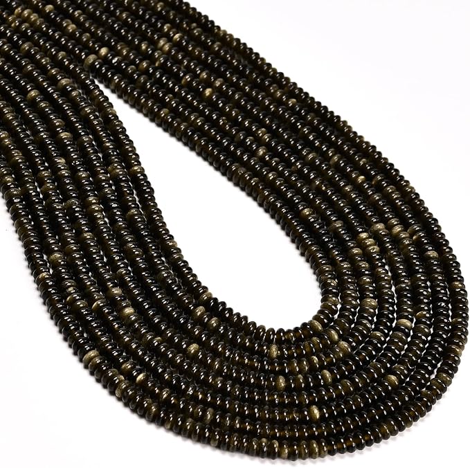 ICAI Beads Natural 2x4mm Rondelle Beads, Abacus Disk Stone Spacer Beads – Loose by CAI+YI+MING