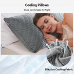 puredown® Pillows Queen Size Set of 2, Shredded Memory Foam Pillows, Cooling - Image 6
