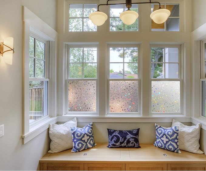 Window Film Stained Glass Frosted Decoration Art Window Privacy Film Static - Image 5