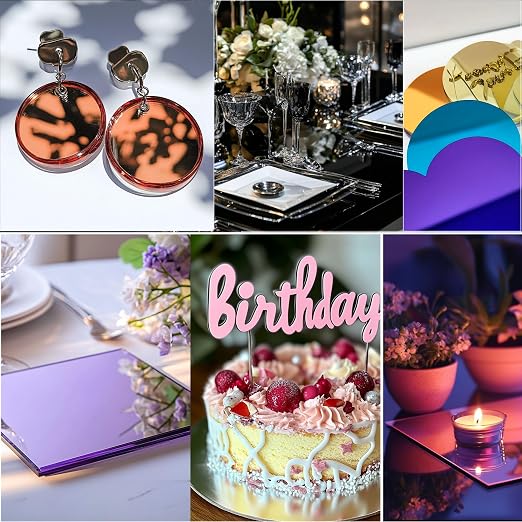 12x16 Inches Gold Mirror Acrylic Sheet – 2 Pcs Reflective Acrylic Panel - Image 6