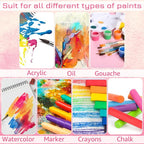 Moinchore 100 Pcs 4 x 4 Inch Mini Painting Canvas Panels Art Painting Canvases - Image 3