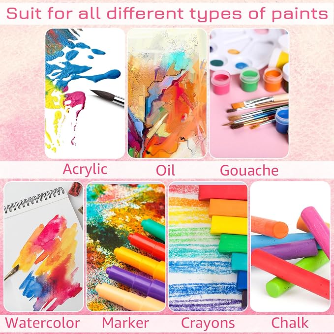 Moinchore 100 Pcs 4 x 4 Inch Mini Painting Canvas Panels Art Painting Canvases - Image 3