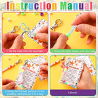 Suncalla 984 Pcs 24 Set End of Year Gift Keychain Making Kit Gift Crafts | - Image 2