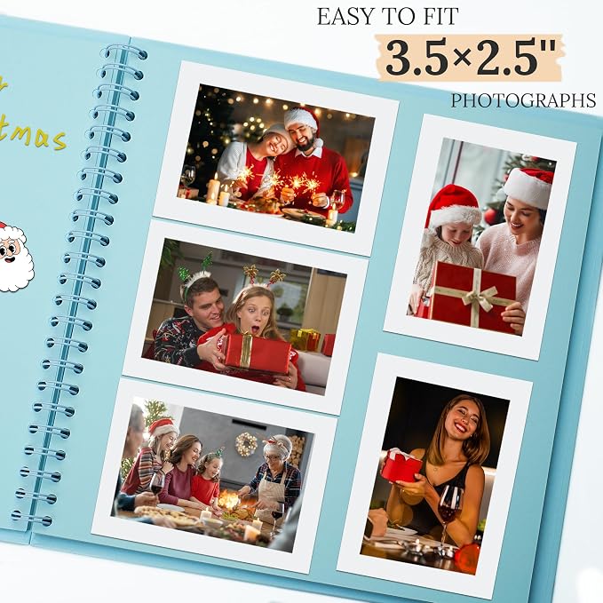 Scrapbook 8x8 Inch DIY Scrapbook Album Hardcover Kraft Paper 40 pages/20 sheets - Image 4