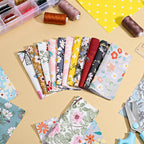 200 Pcs 5"x 5" Charm Packs for Quilting, Precut Multi-Color Printed Floral - Image 6