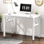 Need Small Folding Computer Desk, 39.4 Inch Writing Table, Sturdy Foldable Desk - Image 6