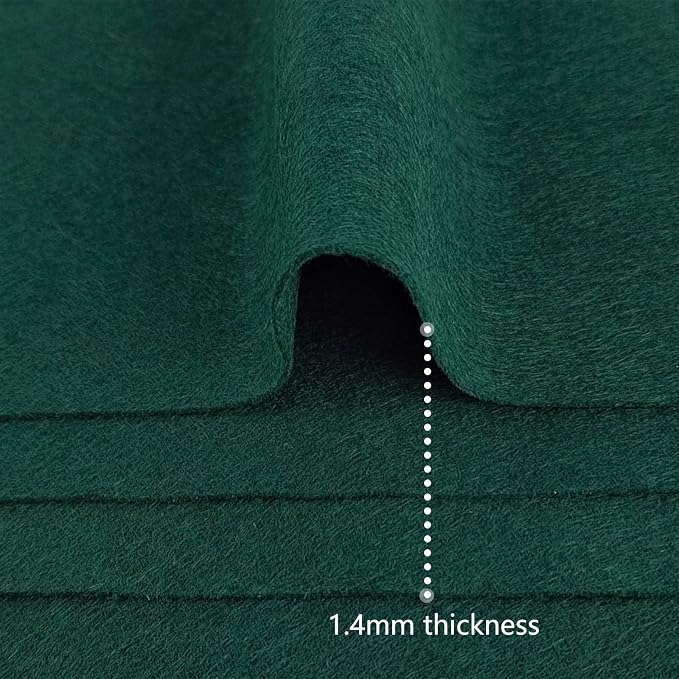 Jtnohx Color Felt, Soft Felt Sheets, 1.4mm Thick 8"x12" Handicraft Felt Fabrics - Image 3