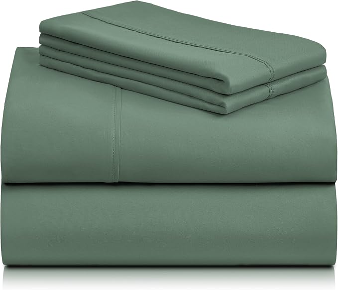 LuxClub 4 PC Full Sheet Set, Breathable Luxury Bed Sheets, Deep Pockets 18" - Image 9