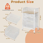 4-Tier Rolling Utility Cart - Image 3