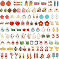 SANNIX 110Pcs 55 Pairs Teacher Enamel Charms by SANNIX