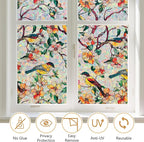 Kromapolis Window Privacy Film, Stained Glass Sticker Floral Window Clings - Image 5