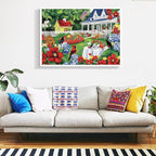 1000 Piece Puzzle for Adults, Beautiful Garden Scene Puzzles, Birds and Flowers - Image 7