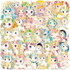 50Pcs Clear Gold Stamp Unicorn Stickers by Unknown