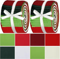 Hosuly 40 Pcs Christmas Fabric Red and Green Jelly Fabric by Hosuly