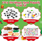 WATINC 6Pcs Hand Puppet Making Kit, Art Craft Felt Sock Puppet Toys, Creative - Image 2