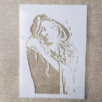 TIAMECH A4 Reusable Raincoat Girl Stencil - Image 2