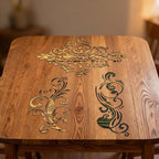 TIAMECH A4 Reusable Damask Frame Lines Stencil - Image 5