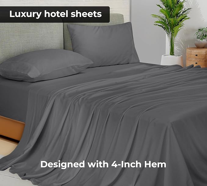 Royale Linens Queen Flat Sheet - Image 2